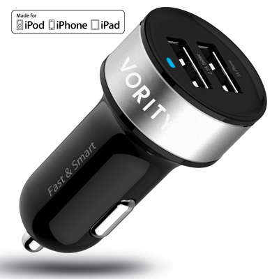 The Vority Dual USB Car Charger