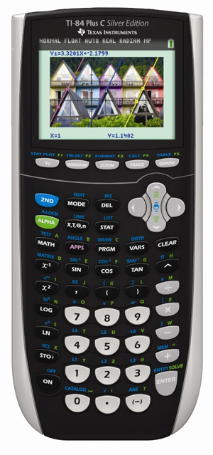 Texas-Instruments-TI-84-Plus-C-Silver-Edition-Graphing-Calculator-black