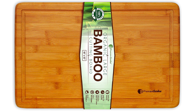 4. Premium Bamboo Extra Large Bamboo Cutting Board