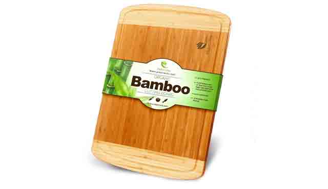 6. Midori way Small Bamboo Wood Cutting Board