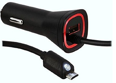 4. Rapid Dual Car Charger with Micro USB