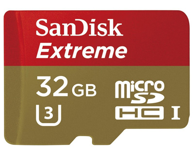 6. SanDisk Extreme UHS-I/U3 Micro SDHC Memory Card
