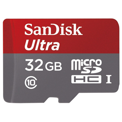 4. SanDisk Ultra UHS-I/Class 10 Micro SDHC Memory Card