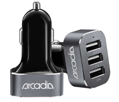 8. Arcadia(TM) Car Charger for Cell Phones
