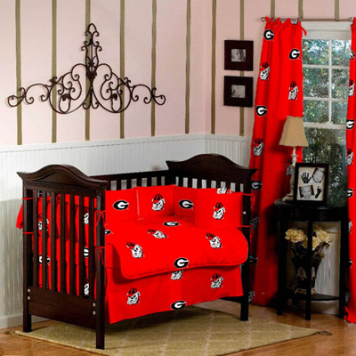 GEORGIA-Bulldogs-Baby-Crib-Set-5-Pc-set