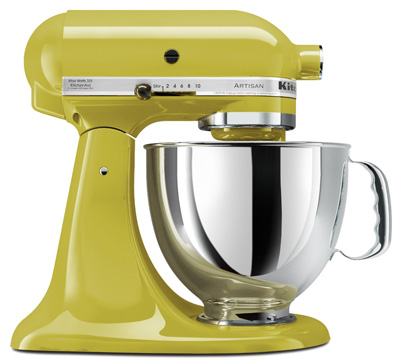 6. KitchenAid KSM150PSPE Artisan 5-Quart Stand Mixer, Pear