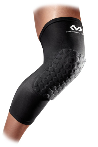 1. McDavid 6446 Extended Compression Leg Sleeve with Hexpad Protective Pad