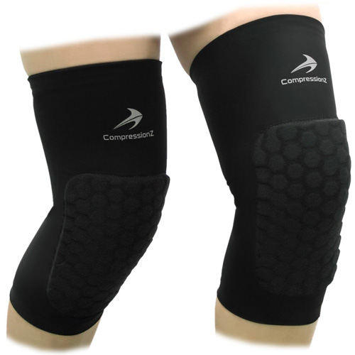 2. Padded Knee Sleeves (1 Pair) Protective Compression Wear - Men & Women Basketball Brace Support amzn.com/B00H6XDVY6