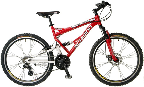 8. Protocol 1.0 Men’s Dual-Suspension Mountain Bike by Schwinn