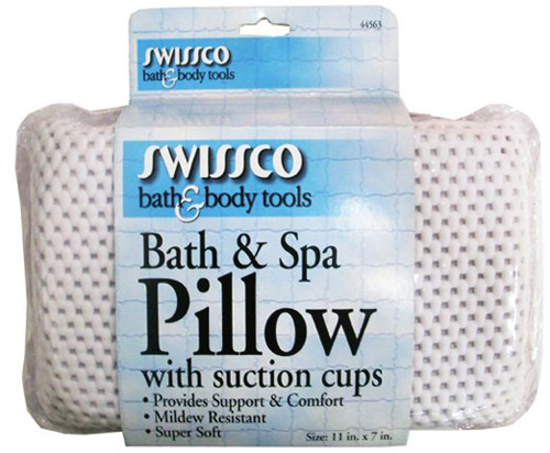 12.Swissco Bath and Spa Pillow with Suction Cups