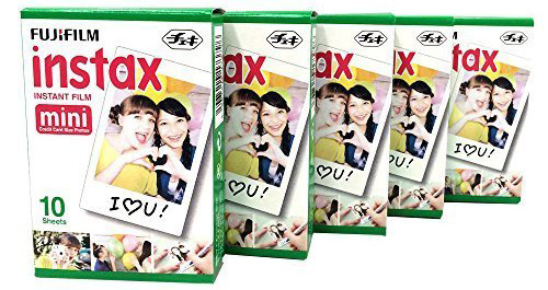 12. Fujifilm Instax Mini Instant Film-10 Sheets×5 Pack