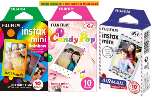 11. Fujifilm Instax Mini 3 Pack