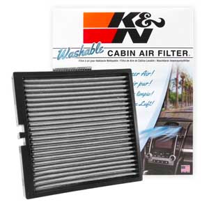 8. K&N VF2044 Washable & Reusable Cabin Air Filter