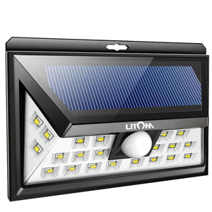 4. Litom SOLAR LIGHTS OUTDOOR 24 LEDs