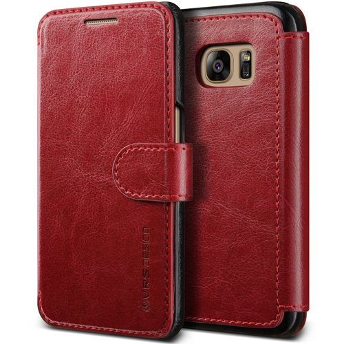 #5. Galaxy S7 Case, VRS Design [Layered Dandy][Wine Red]