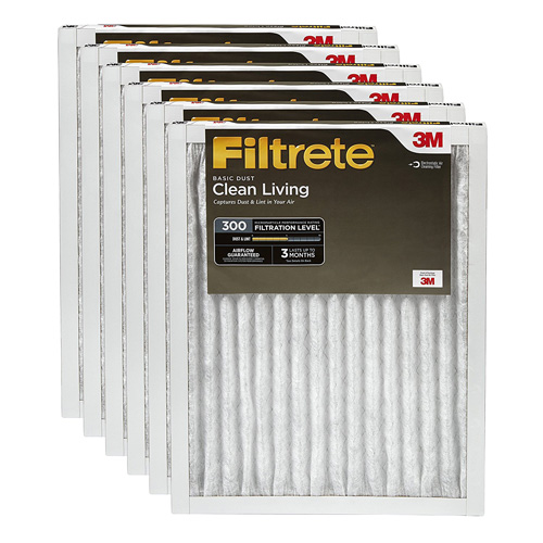 1. Filtrete Clean Living Basic Dust Filter, 