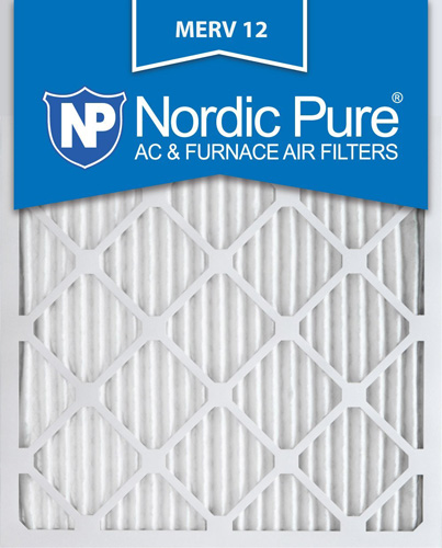 4. Nordic Pure 20x25x1 AC Furnace Air Filters MERV 12, Box of 6