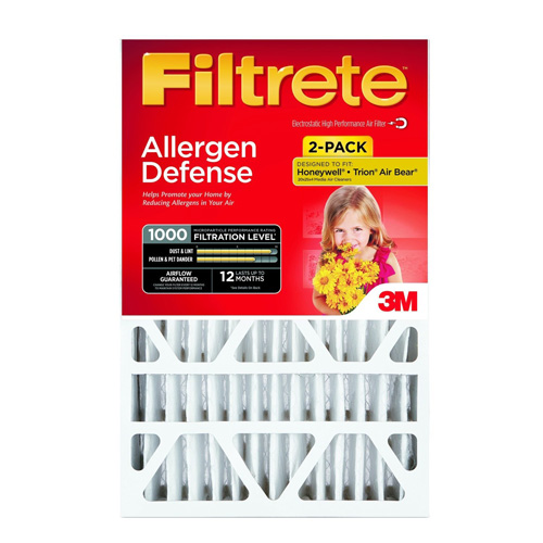 8. Filtrete Micro Allergen Defense Deep Pleat Filter, MPR 1000, 20-Inch x 25-Inch x 4-Inch