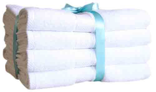 2. Premium Bamboo Cotton Bath Towels by Ariv collection set of 4