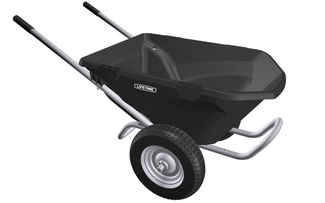 5. Lifetime 65034 two wheel wheelbarrow.