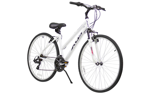 5. XDS women’s cross 200 21-speed step through hybrid bicycle.