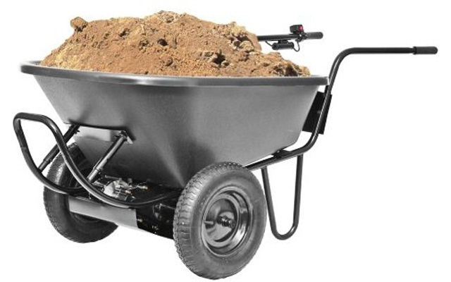 8. PAW electric battery power wheelbarrow.