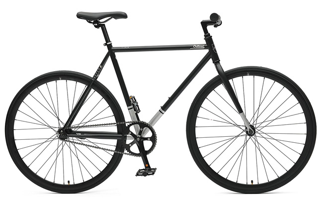 5. Critical cycles harper coaster fixie style single speed commuter bike with foot brake.