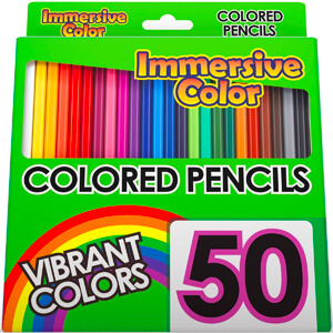 8. Immersive Pre-Sharpened Colored Pencil Set