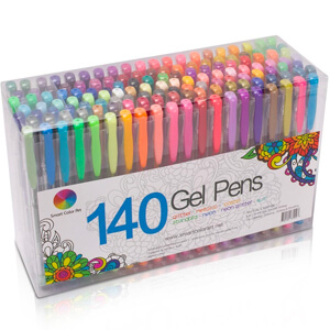 9. Smart Color Art 140 Colors Gel Pens Set