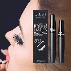 2. 3D Mascara and Fiber - Highest Quality Natural & Non-Toxic Hypoallergenic Ingredients - Build Rich and Thick Eyelash, Waterproof 