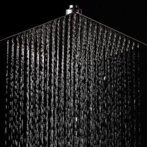 3 LORDEAR F01082CH Solid Square Adjustable Rain Shower Head