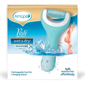 2 Amope Pedi Perfect Wet & Dry Rechargeable Foot File